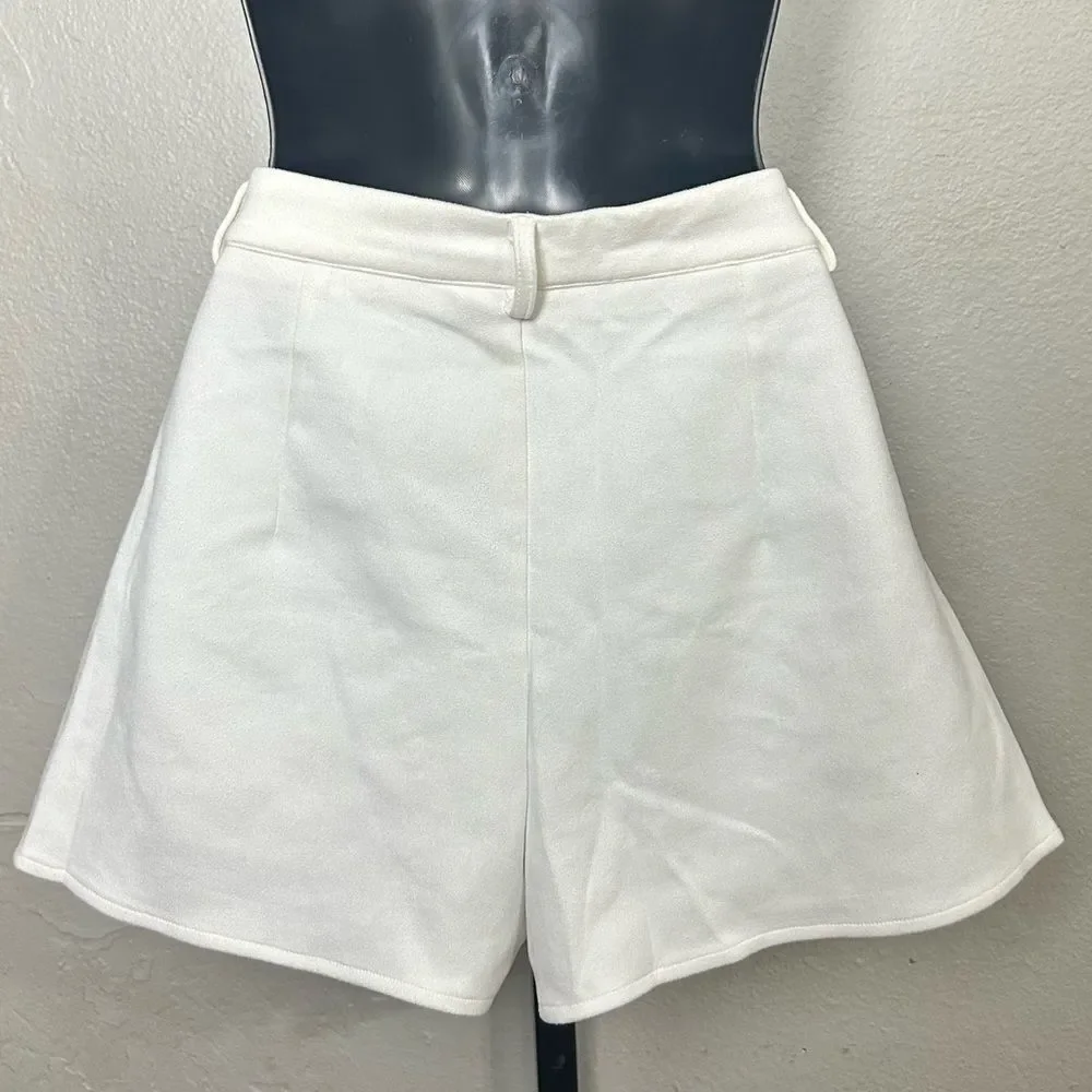 NWT Saints and Hearts White Suede like Shorts with Stars Size LG